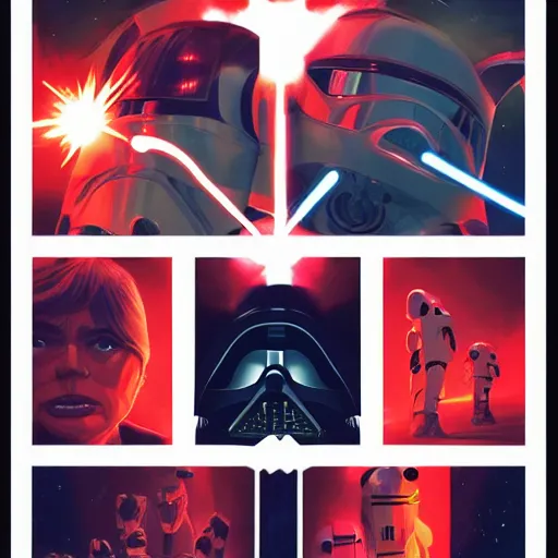 Image similar to face icon stylized minimalist star wars : episode v - the empire strikes back 1 9 8 0, loftis, cory behance hd by jesper ejsing, by rhads, makoto shinkai and lois van baarle, ilya kuvshinov, rossdraws global illumination