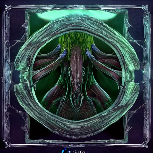 Image similar to Elden ring symmetric alien plant armor, 8k, official art