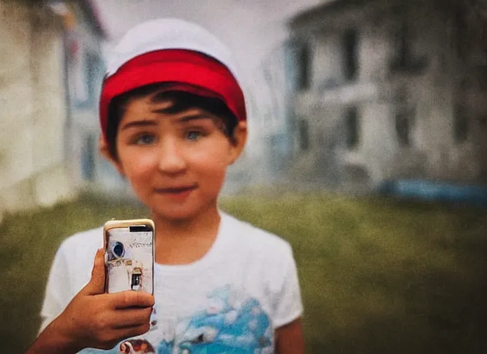 Prompt: professional fine details photo portrait of kid from kazan, tatarstan kid in the postsoviet suburbia, tatar, iphone detailed photo, instagram