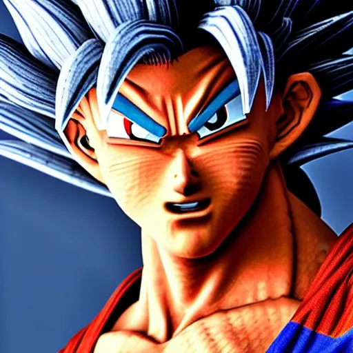 Prompt: ultra realistic goku, high detail