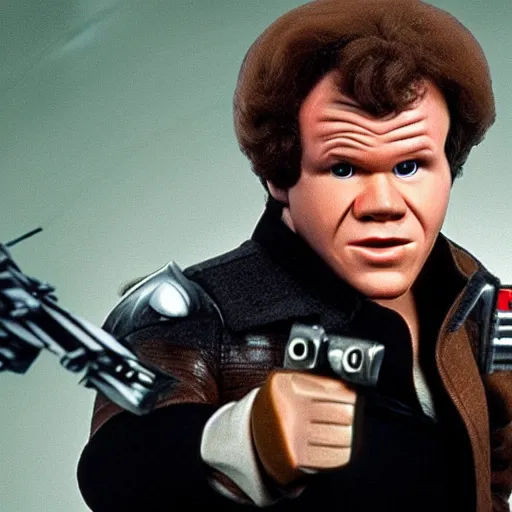 Image similar to Steve Brule as Han Solo, still, high quality