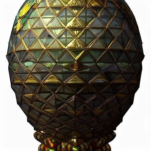 Image similar to a gigantic faberge egg, aetherpunk, unreal engine,