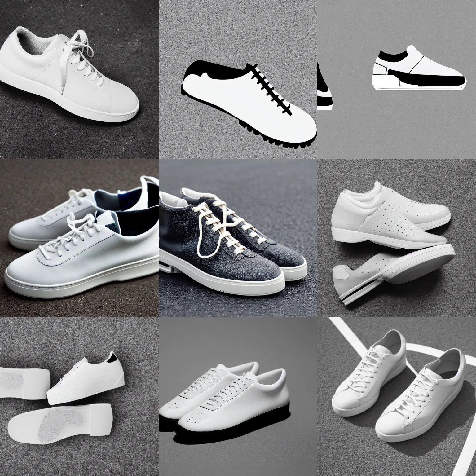 Prompt: dieter rams design principles applied to a sneaker