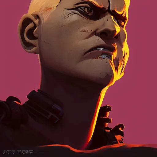 Image similar to face icon stylized minimalist mad max, loftis, cory behance hd by jesper ejsing, by rhads, makoto shinkai and lois van baarle, ilya kuvshinov, rossdraws global illumination