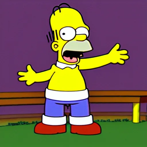 Image similar to homer simpson in the artstyle of pokemon ( 1 9 9 7 )