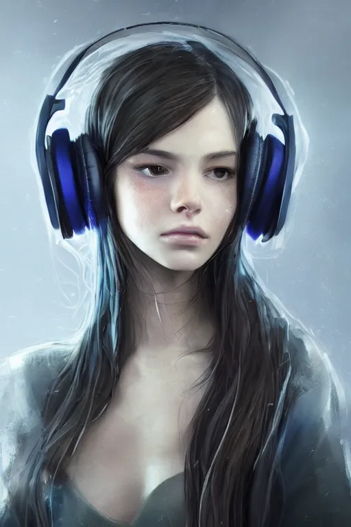 Prompt: A stunningly beautiful girl with headphones on, her clothes are made of dubstep, wub wub wub, dramatic lighting, cinematic, establishing shot, extremely high detail, foto realistic, cinematic lighting, post processed, concept art, high details, cinematic, 8k resolution, beautiful detailed, photorealistic, digital painting, artstation, concept art, smooth, sharp focus, artstation trending, octane render, unreal engine