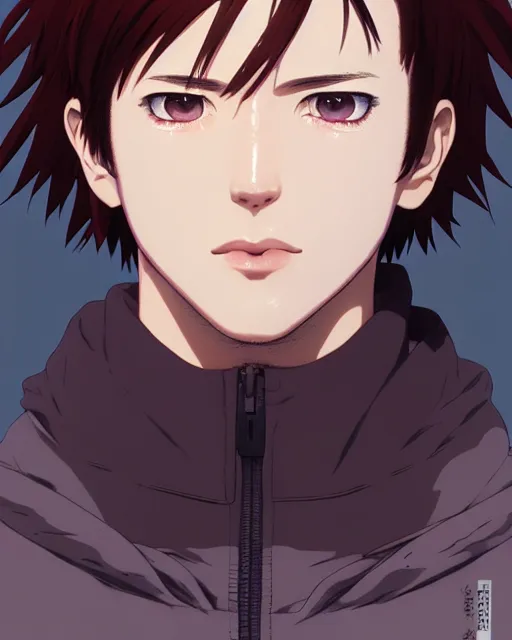 Image similar to portrait Anime as Homelander guy cute-fine-face, brown-red-hair pretty face, realistic shaded Perfect face, fine details. Anime. realistic shaded lighting by Ilya Kuvshinov katsuhiro otomo ghost-in-the-shell, magali villeneuve, artgerm, rutkowski, WLOP Jeremy Lipkin and Giuseppe Dangelico Pino and Michael Garmash and Rob Rey