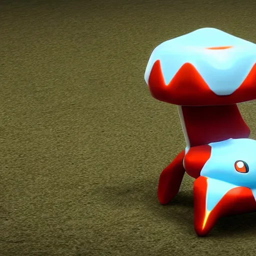 Prompt: a new pokemon resembling a chair, 3 d octane, unreal engine 5