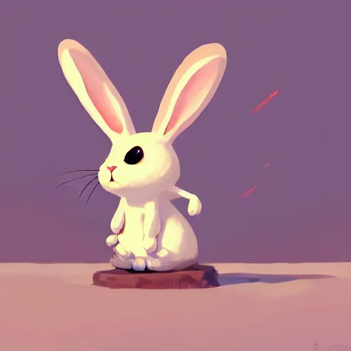 Prompt: goro fujita illustration of a cute bunny, art by goro fujita, ilustration, concept art, sharp focus, artstation and deviantart