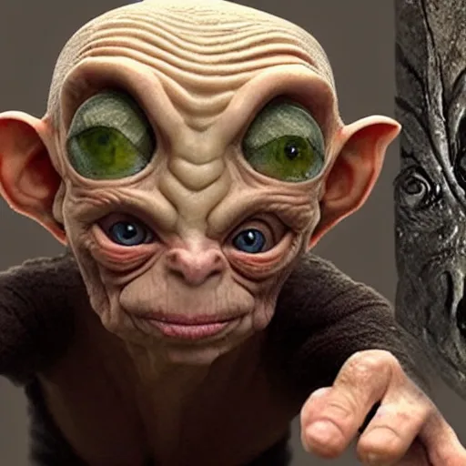 Prompt: donald trump as gollum