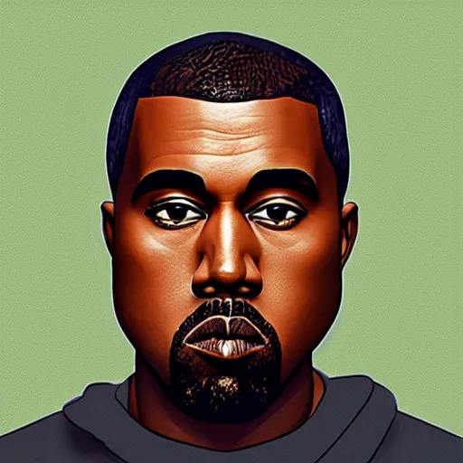 Prompt: low poly kanye west