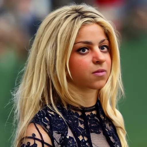 Image similar to face of British Shakira