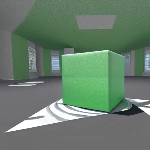 Prompt: a cube in 4 d dimension pov