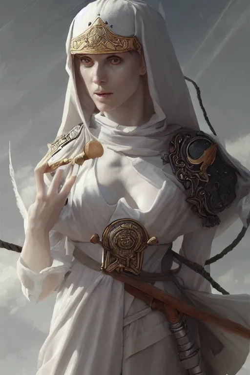 Image similar to goddess of the teutonic order, highly detailed, digital painting, artstation, concept art, smooth, sharp focus, illustration, unreal engine 5, 8 k, art by artgerm and greg rutkowski and edgar maxence