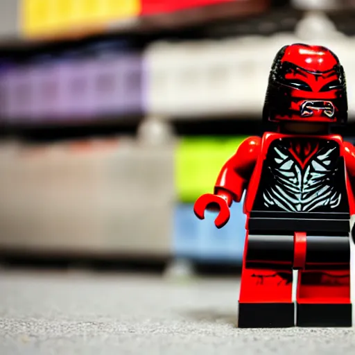 Prompt: the predator as a lego minifigure, product photo, 8 k