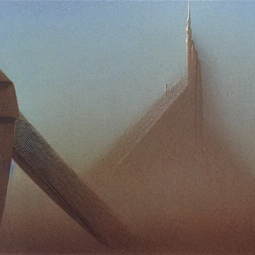 Prompt: gta : dubai, by beksinski