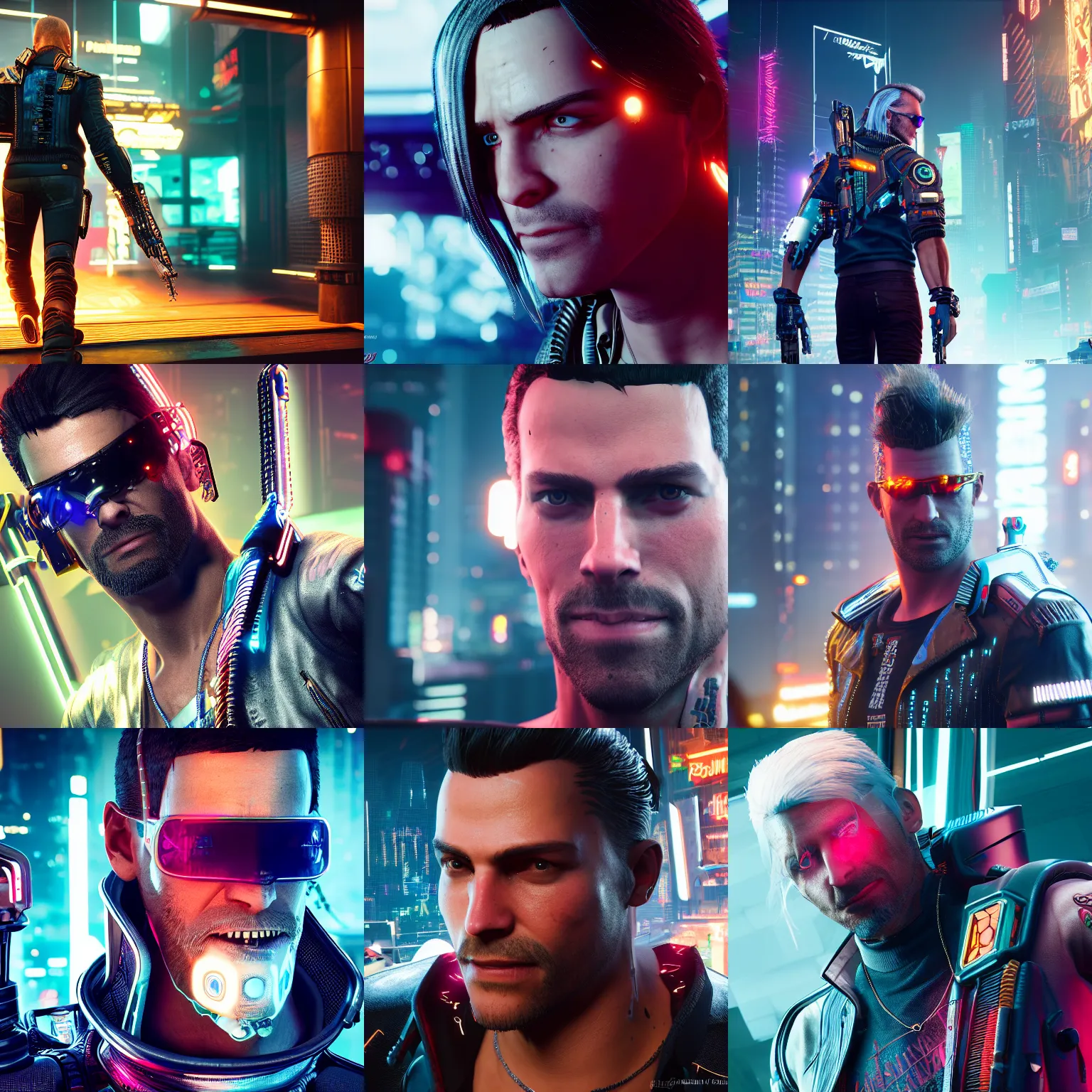 Prompt: johnny silverhand | cyberpunk 2 0 7 7 | portrait | hyperrealistic | dslr | 8 k