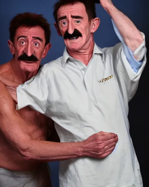 Prompt: detecting Barry Chuckle with an X-ray