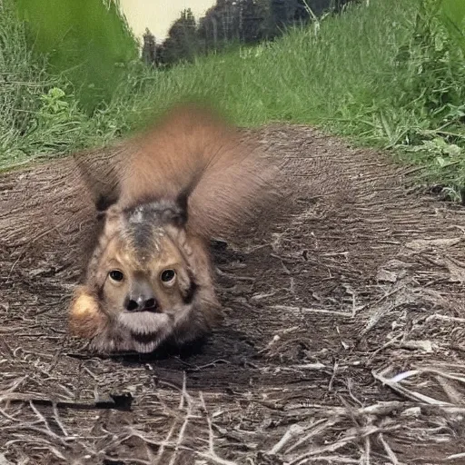 Image similar to Nancy Pelosi crawling after you, trailcam footage