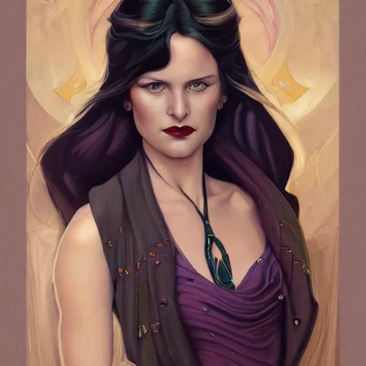 Image similar to an art nouveau, ( streamline moderne ), multi - ethnic and multi - racial portrait in the style of charlie bowater, and donato giancola, and charles dulac. very large, clear, expressive and intelligent eyes. symmetrical, centered, ultrasharp focus, dramatic lighting, photorealistic digital painting, intricate ultra detailed background.