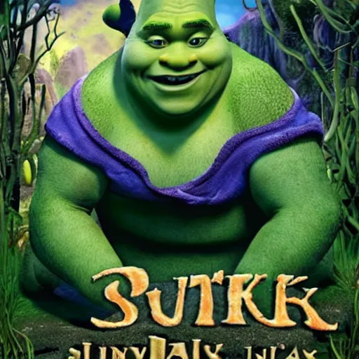 Image similar to shrek in a liminal space pool