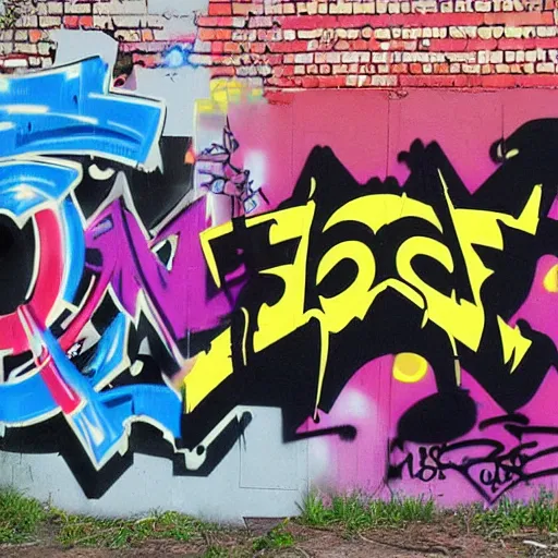 Image similar to graffiti Wu Tang Clan