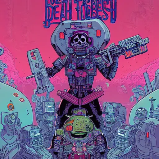 Image similar to Love Death + Robots, by josan gonzales and Dan Mumford