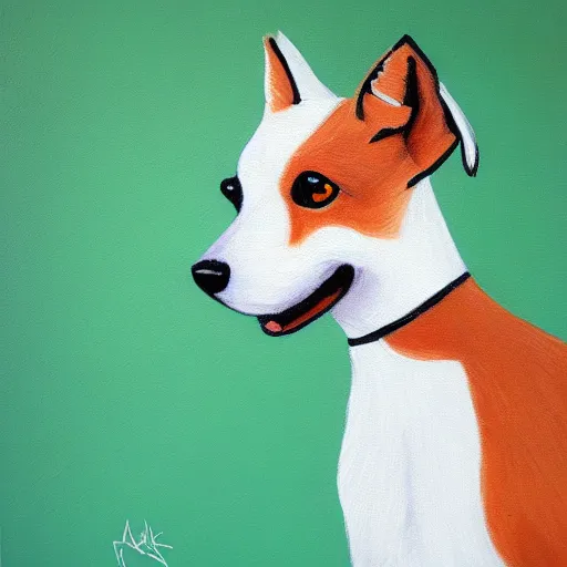 Image similar to ultra detailed painting of a short haired fox terrier