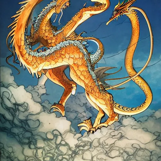 Image similar to prompt : magestic dragon hunter portrait soft light painted by james jean and katsuhiro otomo, inspired by evangeleon anime, smooth face feature, intricate oil painting, high detail illustration, sharp high detail, manga and anime 1 9 9 0