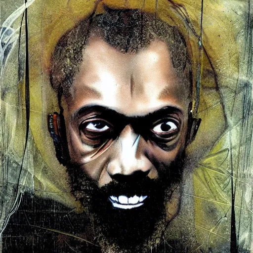 Prompt: Mc Ride by Dave McKean