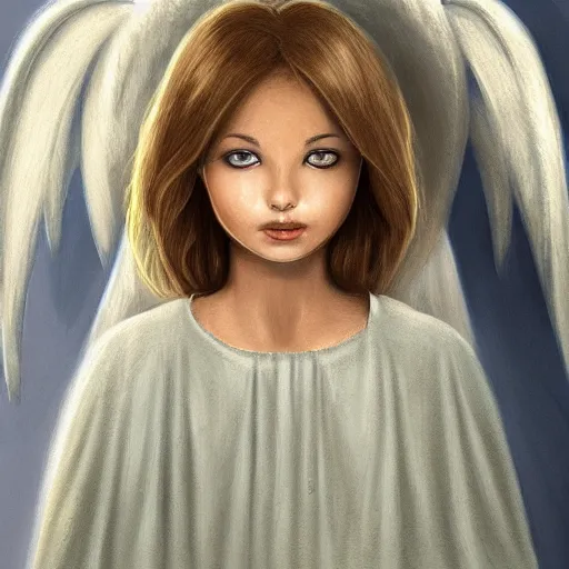 Prompt: angel, character portrait by Sanjin Halimic