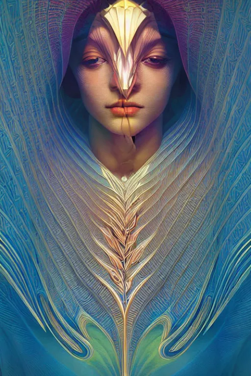 Image similar to Energetic jazz trombonist portrait, art deco, fantasy, intricate art deco leaf designs, elegant, highly detailed fractals, sharp focus, art by Artgerm and beeple and Greg Rutkowski and WLOP