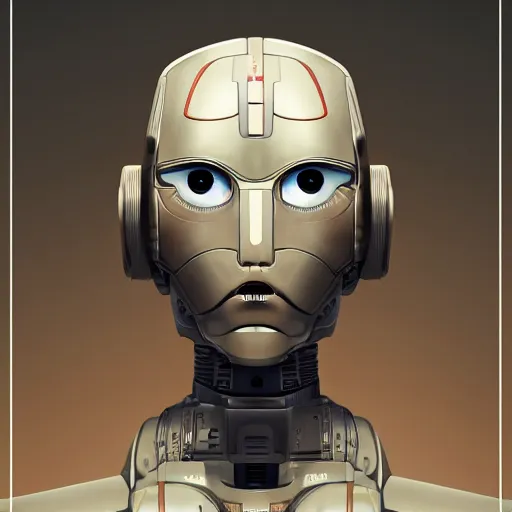 Image similar to a humanoid droid, looking into a mirror, disappointed, smooth, sharp focus, award - winning, masterpiece, in the style of of beth cavener, jin kagetsu, james jean and wlop, face symmetry, masterpiece, award winning, sharp focus, intricate concept art, ambient lighting, artstation,