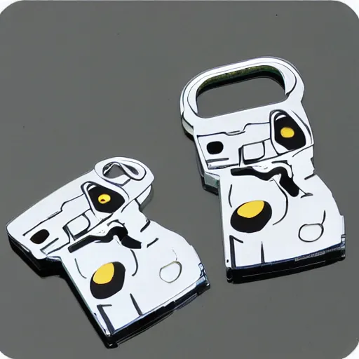 Prompt: mall key cutter cutting toyota key, cartoon bright