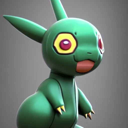 Image similar to a first gen pokemon:: by Satoshi Tajiri :: dynamic, particulate, intricate, elegant, highly detailed, centered, artstation, smooth, sharp focus, octane render, 3d