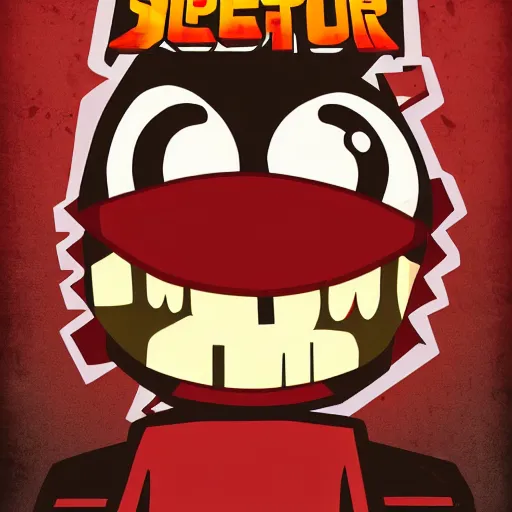 Prompt: Poster for Super Meat Boy