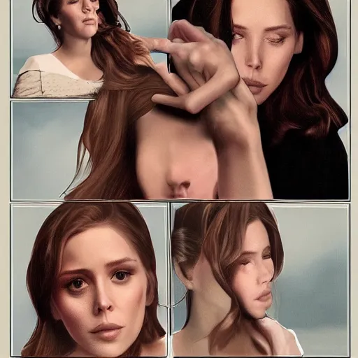 Prompt: lana del rey fighting Elizabeth olsen, photorealistic, high detail