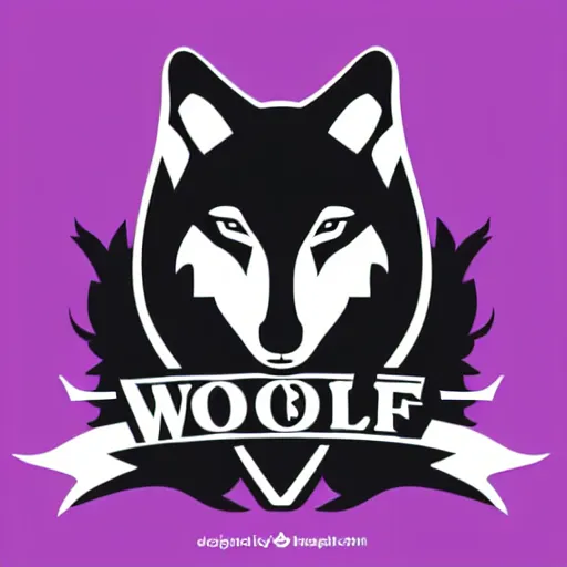 Image similar to vector design logo concept of a wolf