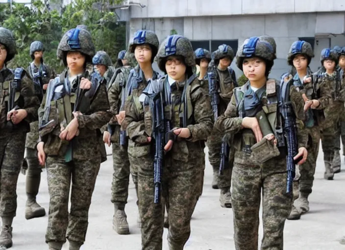 Image similar to female south korean counterterrorist unit 7 0 7 th special mission group