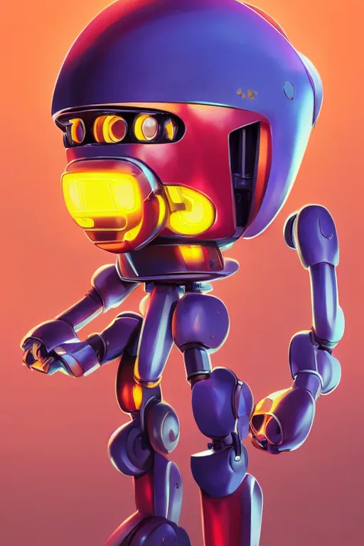 Image similar to metabots medabots medarotto medarot robot minimalist comics helmet mask neon cybereye, behance hd by jesper ejsing, by rhads, makoto shinkai and lois van baarle, ilya kuvshinov, rossdraws global illumination ray tracing hdr radiating a glowing aura