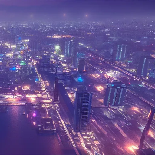 Image similar to Kinshasa as a modern metropolis octane render unreal engine volumetric lighting 4k wallpaper