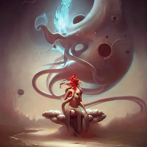 Prompt: an amazing piece of art by Peter Mohrbacher, 🐙