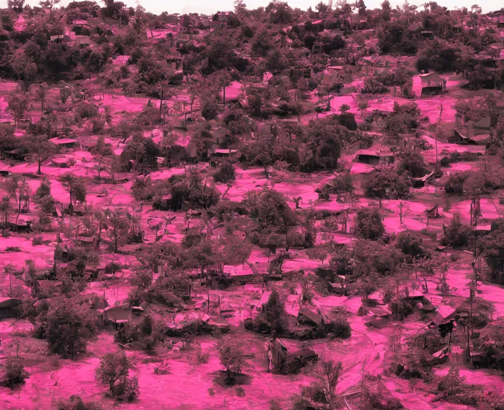 Image similar to colors by richard mosse