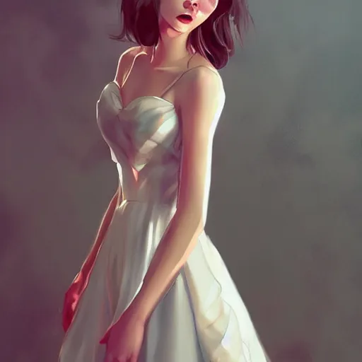 Image similar to Cute Dress portrait by Artgerm and WLOP