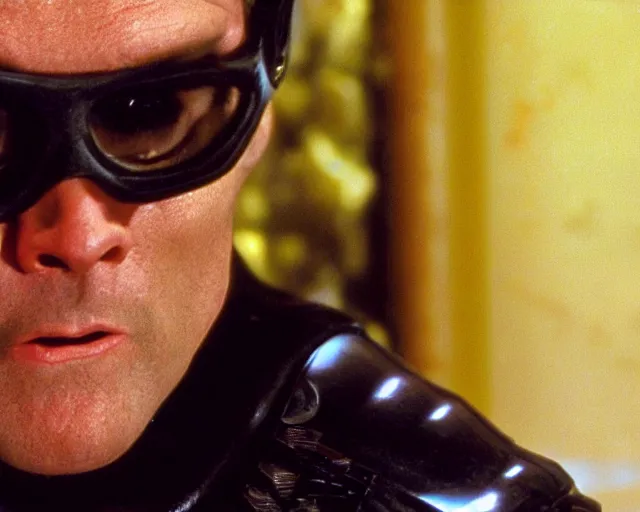 Image similar to Film still close-up shot of Jim Carey from the movie spy kids. Photographic, photography