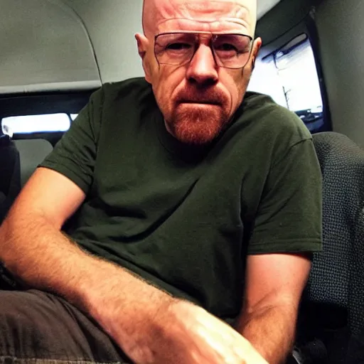 Prompt: an among us crewmate of heisenberg from breaking bad