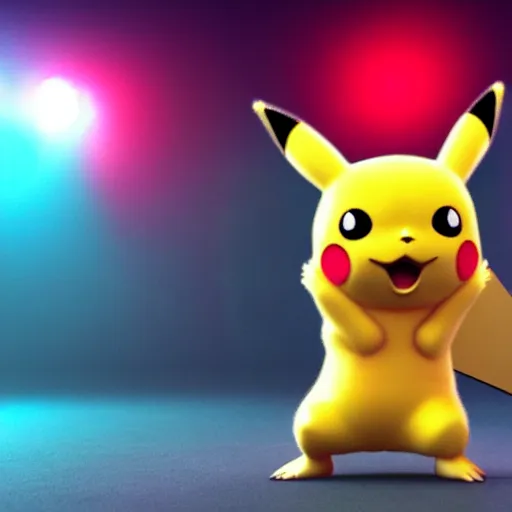 photography of Pikachu as a dark Lord of the Sith set, Stable Diffusion
