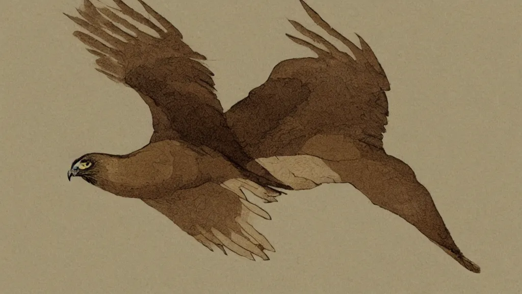 Image similar to cel - shaded adult hawk apparition