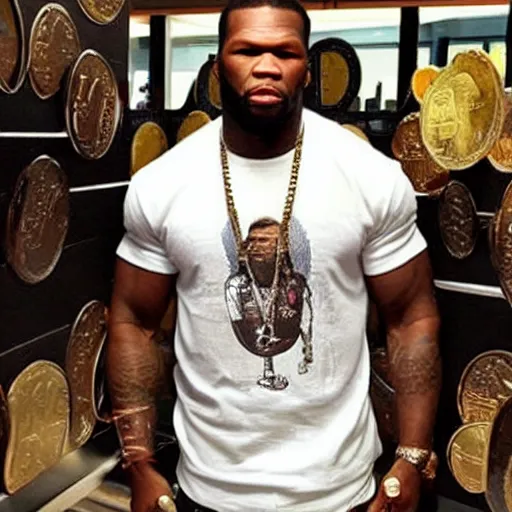 Image similar to 5 0 cent made of coins