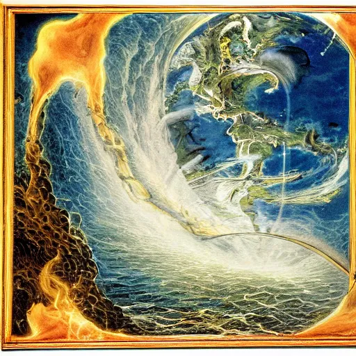 Prompt: pummelling maelstrom vocation in the days of noah, detailed, intricate, advanced,